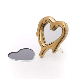 Seletti Melted Heart mirror/photo frame gold Buy on Shopdecor SELETTI collections