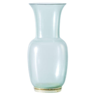 Venini Satin 706.24 satin vase rio green/crystal with gold leaf h. 42 cm. Buy on Shopdecor VENINI collections